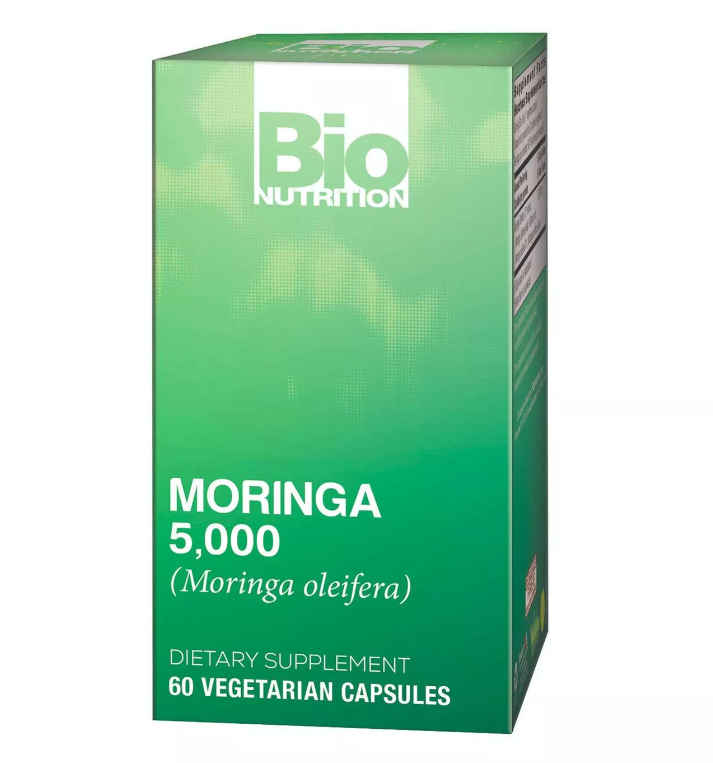 Bio Nutrition: Moringa 5000mg Super Food (Moringa oleifera), 60 Vegetarian Capsules
