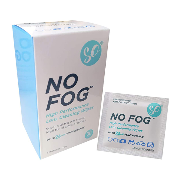 SO: NO FOG, Anti-Fog Lens Cleaning Wipes, 30 Packs
